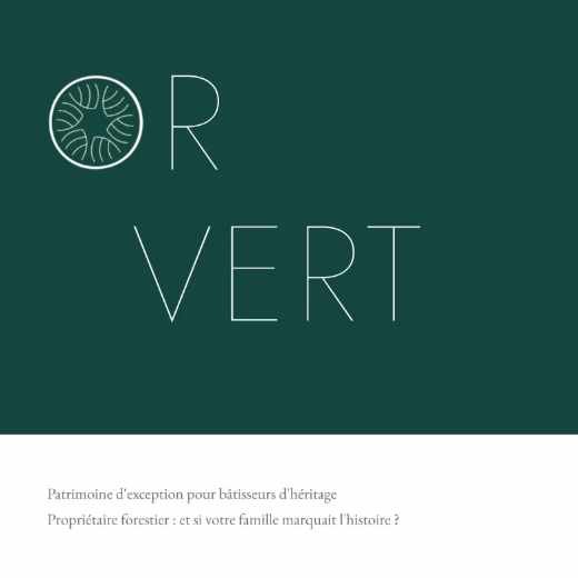 Couverture de L'or vert, ouvrage TerrAgree sur l'investissement forestier